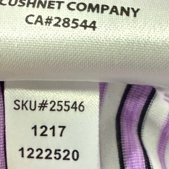 FootJoy Purple Striped Performance Golf Polo Shirt SKU#25546 - Men’s Size Large - Picture 9 of 9